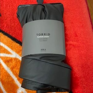 Torrid Platinum Legging- Faux leather